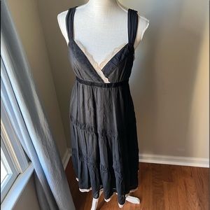 Michael Kors Black Babydoll Dress with Lace Size 6